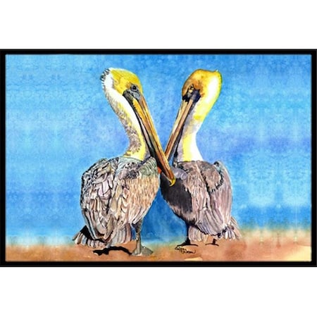 Carolines Treasures Carolines Treasures 8539-JMAT 36 x 24 in. Pelican Indoor Or Outdoor Doormat 8539-JMAT
